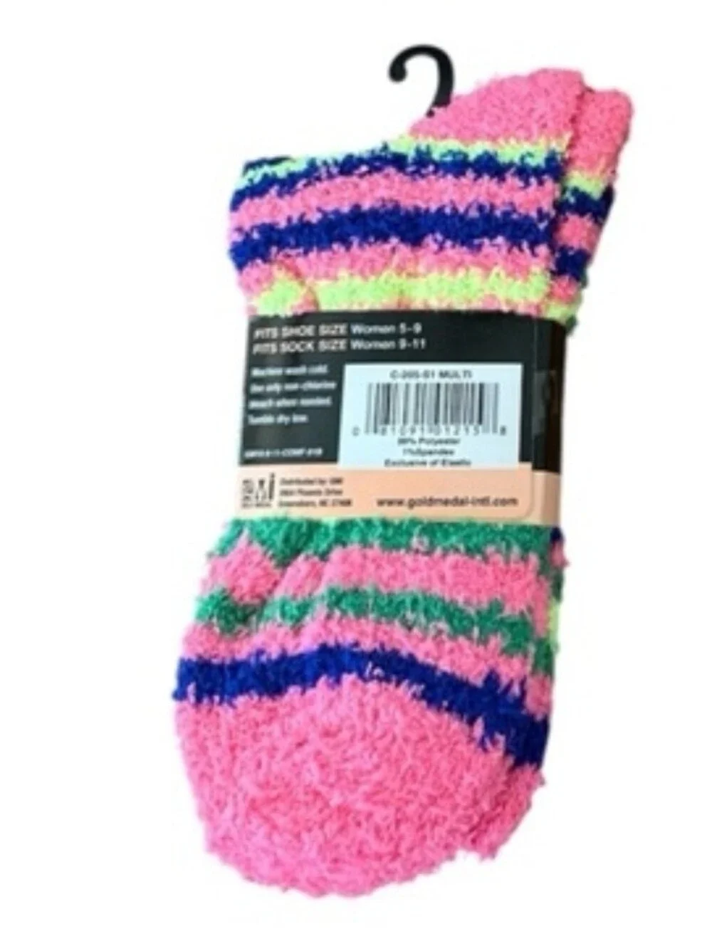 g Comfy Women's Fuzzy Striped Socks Choose 1